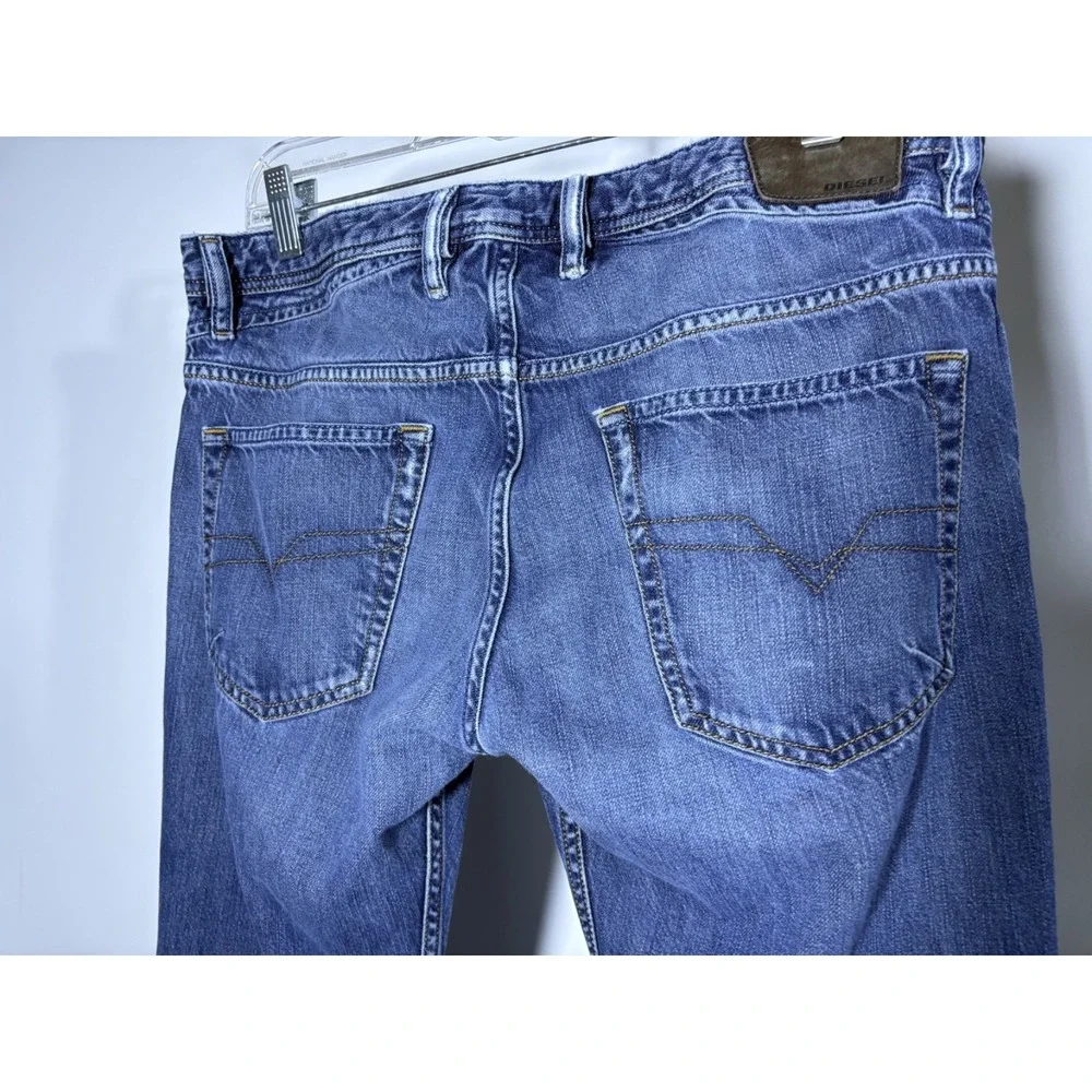 Diesel Jeans Men 32 32‎ Blue Shioner Slim Skinny Denim Cotton Distressed ORN31